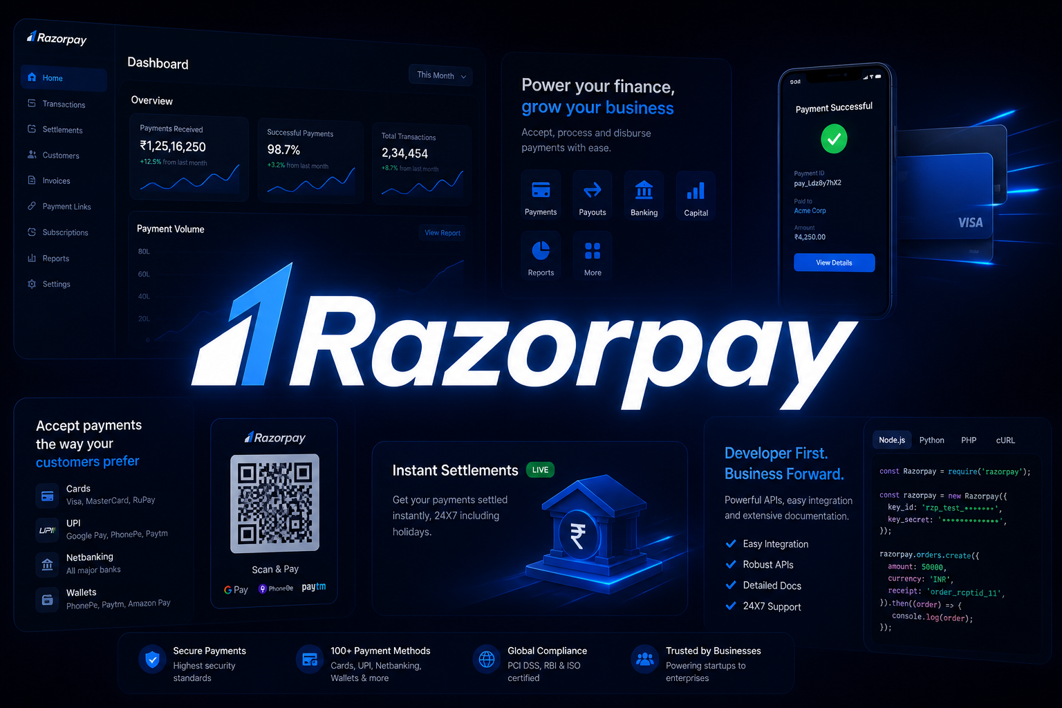 Razorpay-style payment orchestration project preview